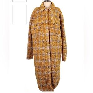 Good American long plaid coat